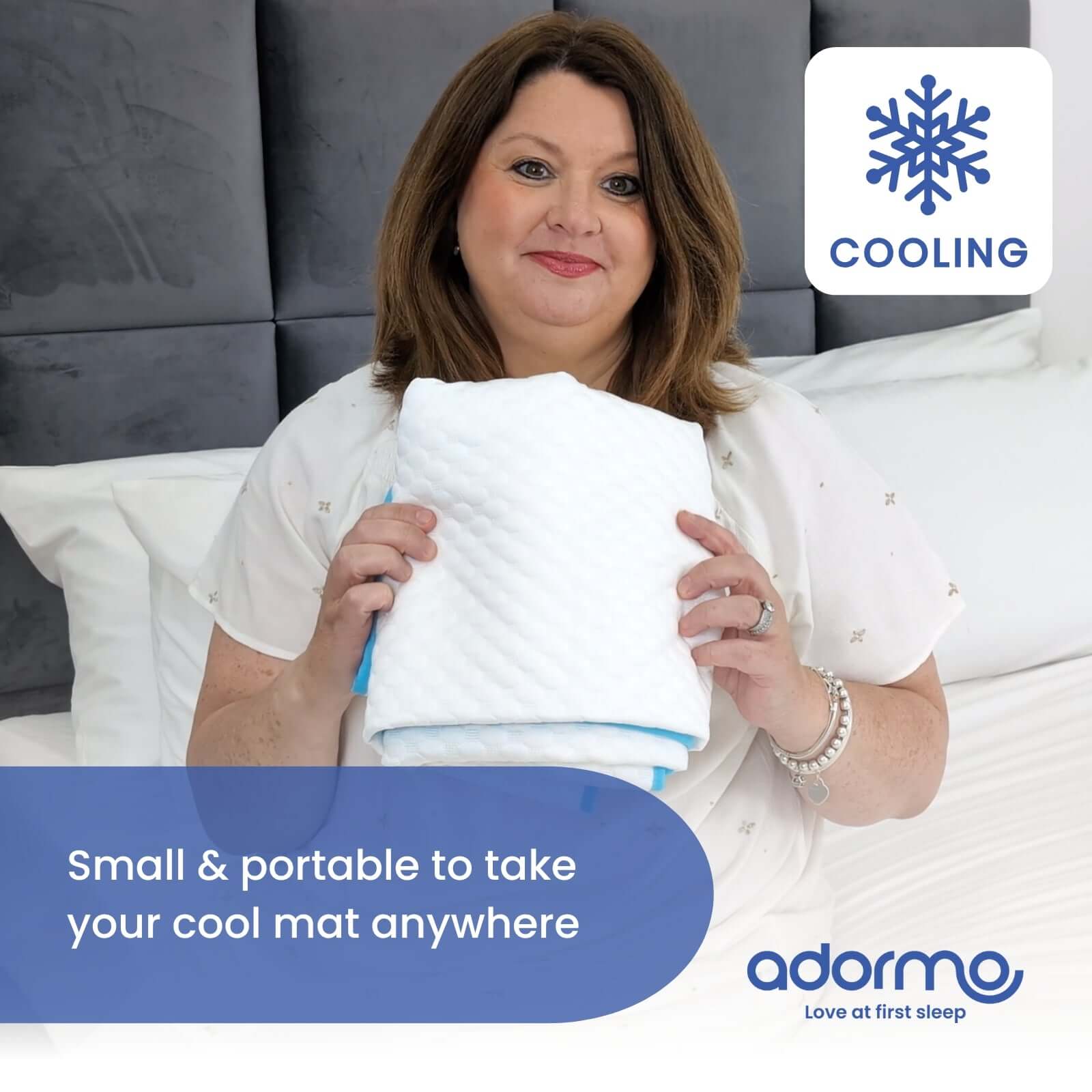 Adormo Loves to Be Cool Mat | UK's No.1 Topper Specialist | Lowest Prices Everyday