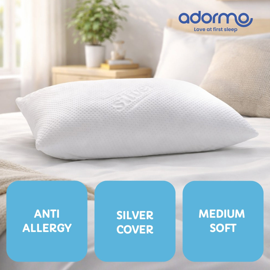 Adormo Silver Luxury Anti-Allergy Pillow