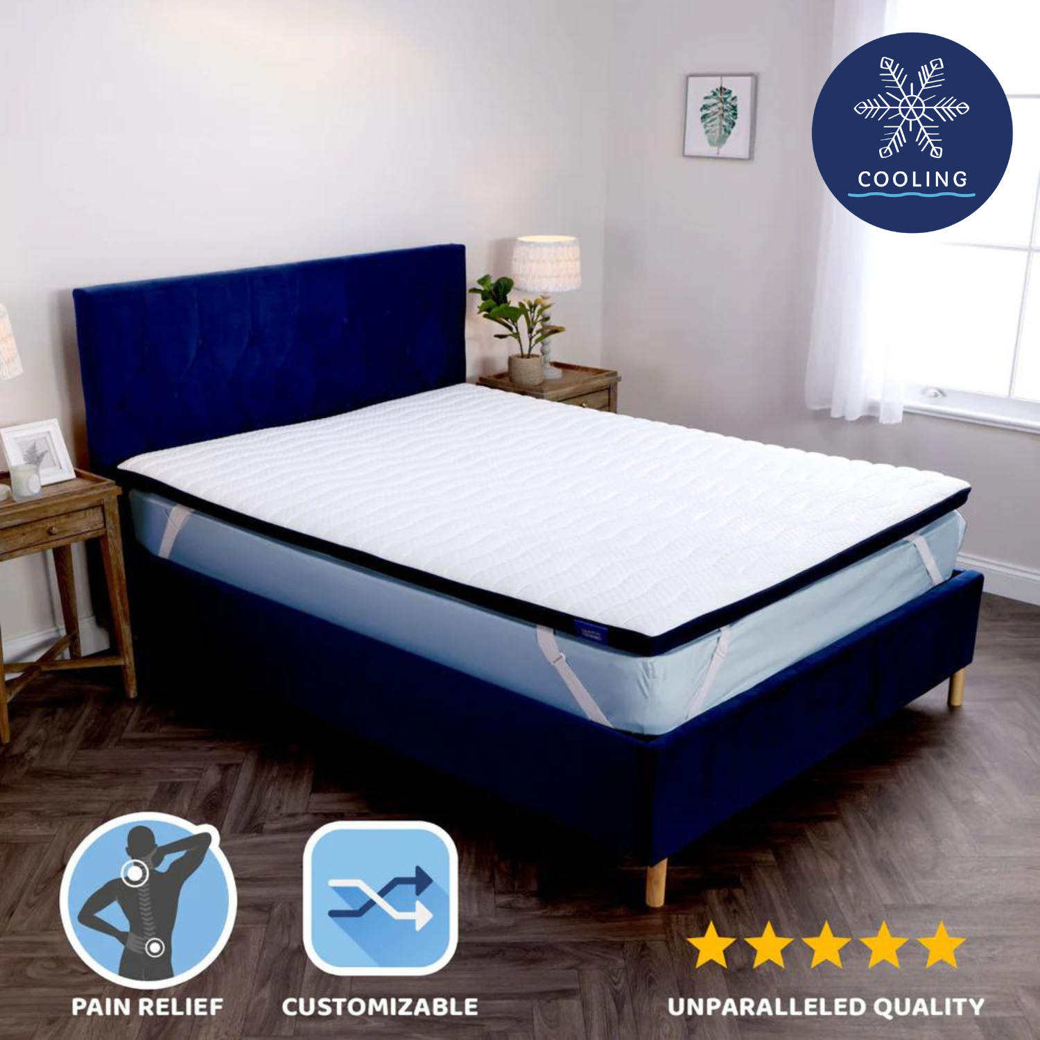 Seriously Comfortable Cool Revolution Mattress Topper