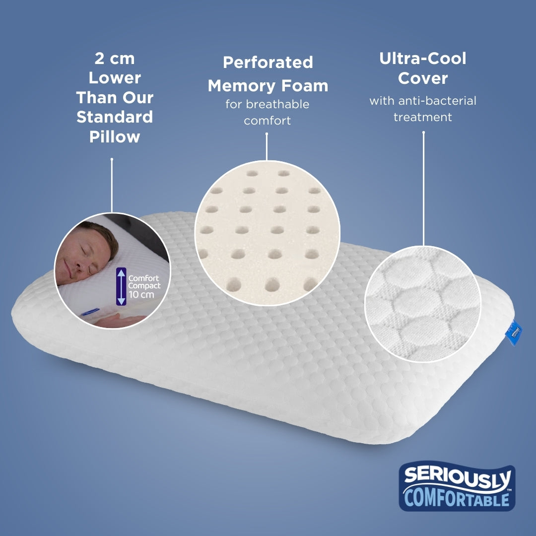 Seriously Comfortable	Cool Memory Comfort Front Sleeper Pillow