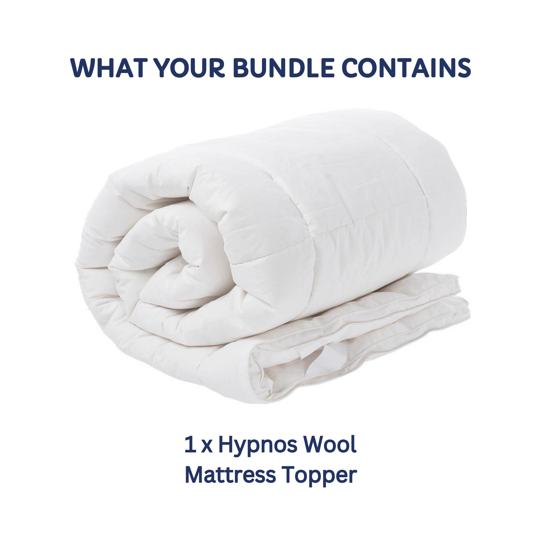 Hypnos Wool Bundle - Mattress Topper with Pillows and Protectors