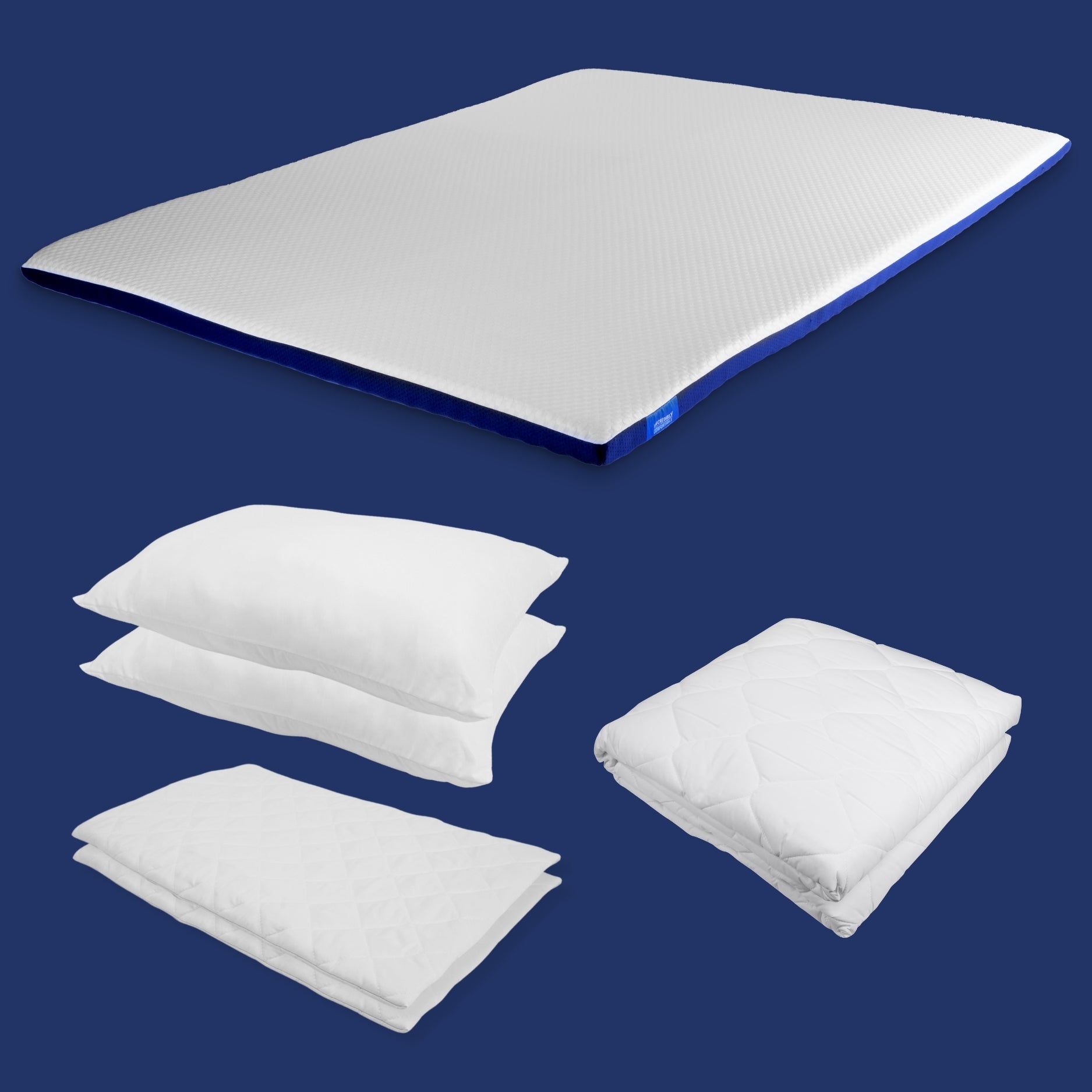 Pain Relief Bundle - Mattress Topper with Pillows and Protectors