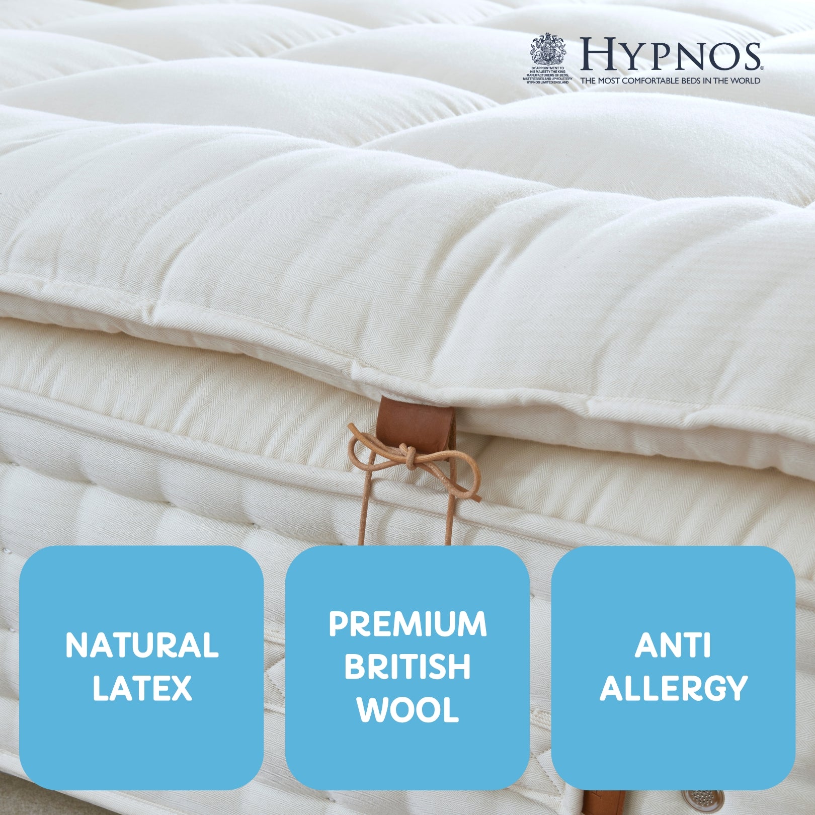 Hypnos Origins Organic Comfort Layer Mattress Topper - Made-to-order