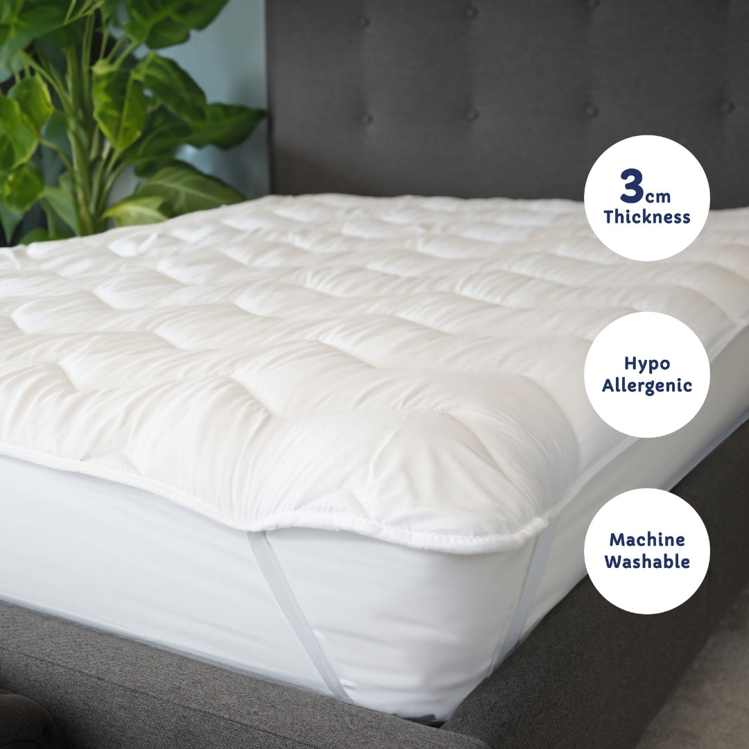 Comfort Boost Bundle - Mattress Topper with Pillows and Pillow Protectors