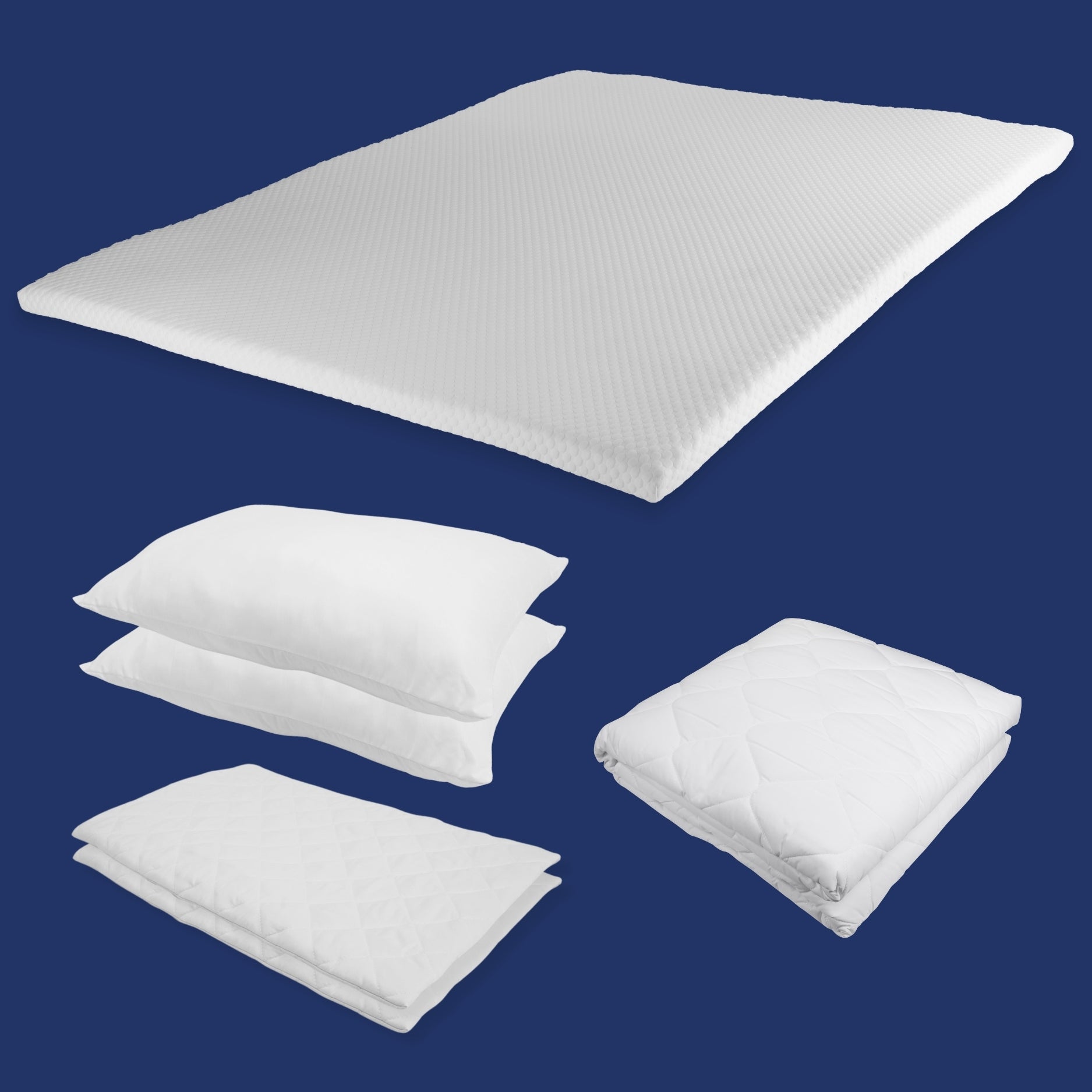 Cooling Bundle - Mattress Topper with Pillows and Protectors