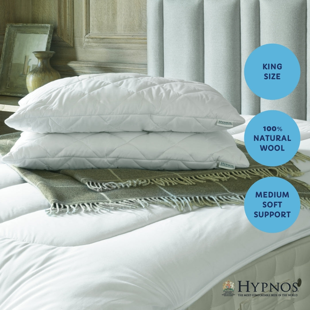 Hypnos King Size Wool Pillow