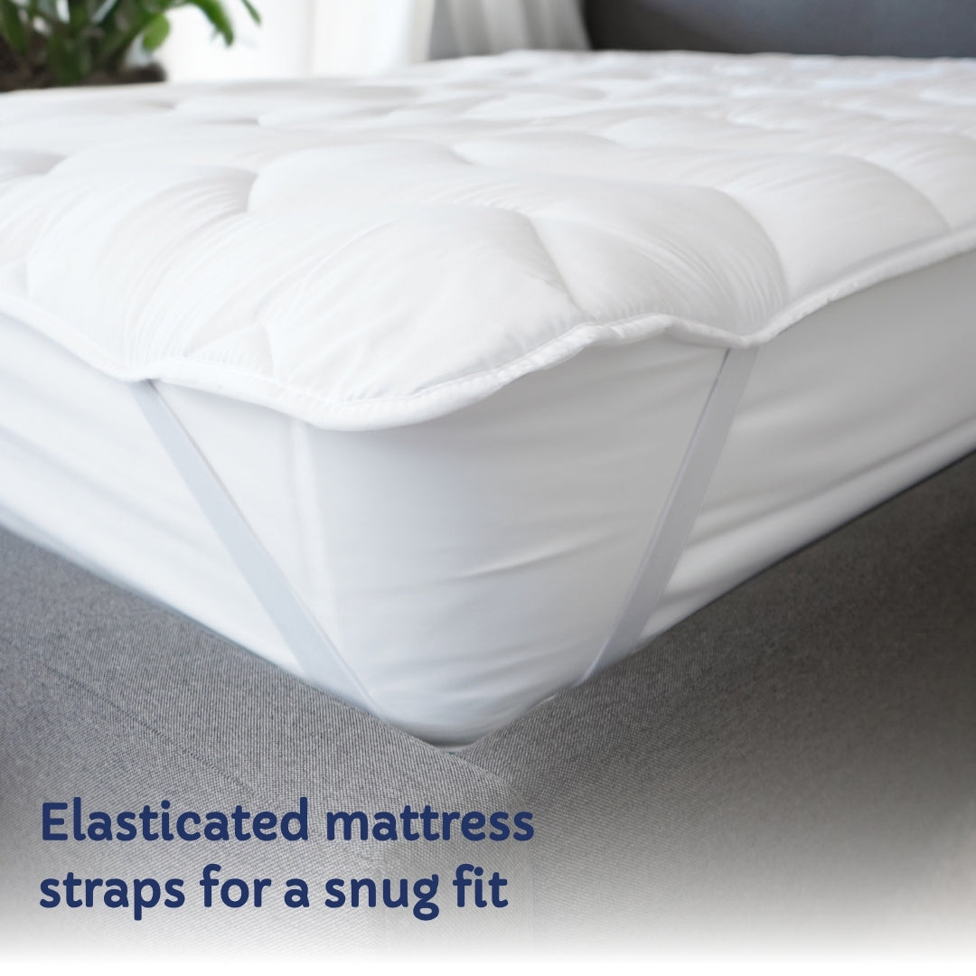 Comfort Boost Bundle - Mattress Topper with Pillows and Pillow Protectors