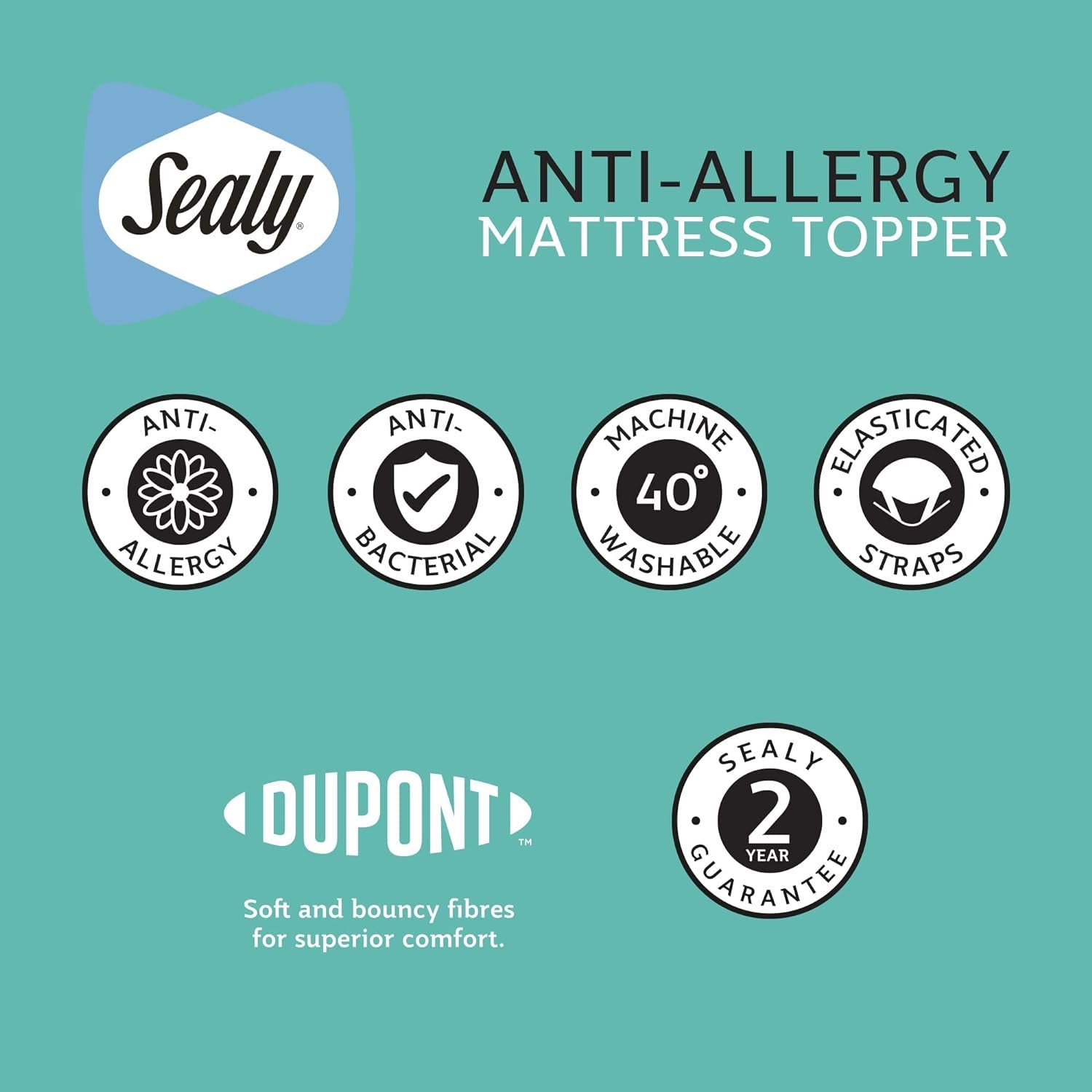 Sealy Anti-Allergy Mattress Topper