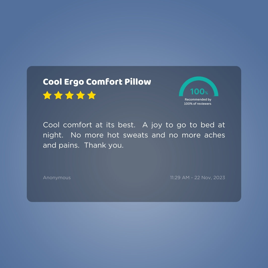 Seriously Comfortable	Cool Ergo Comfort Pillow