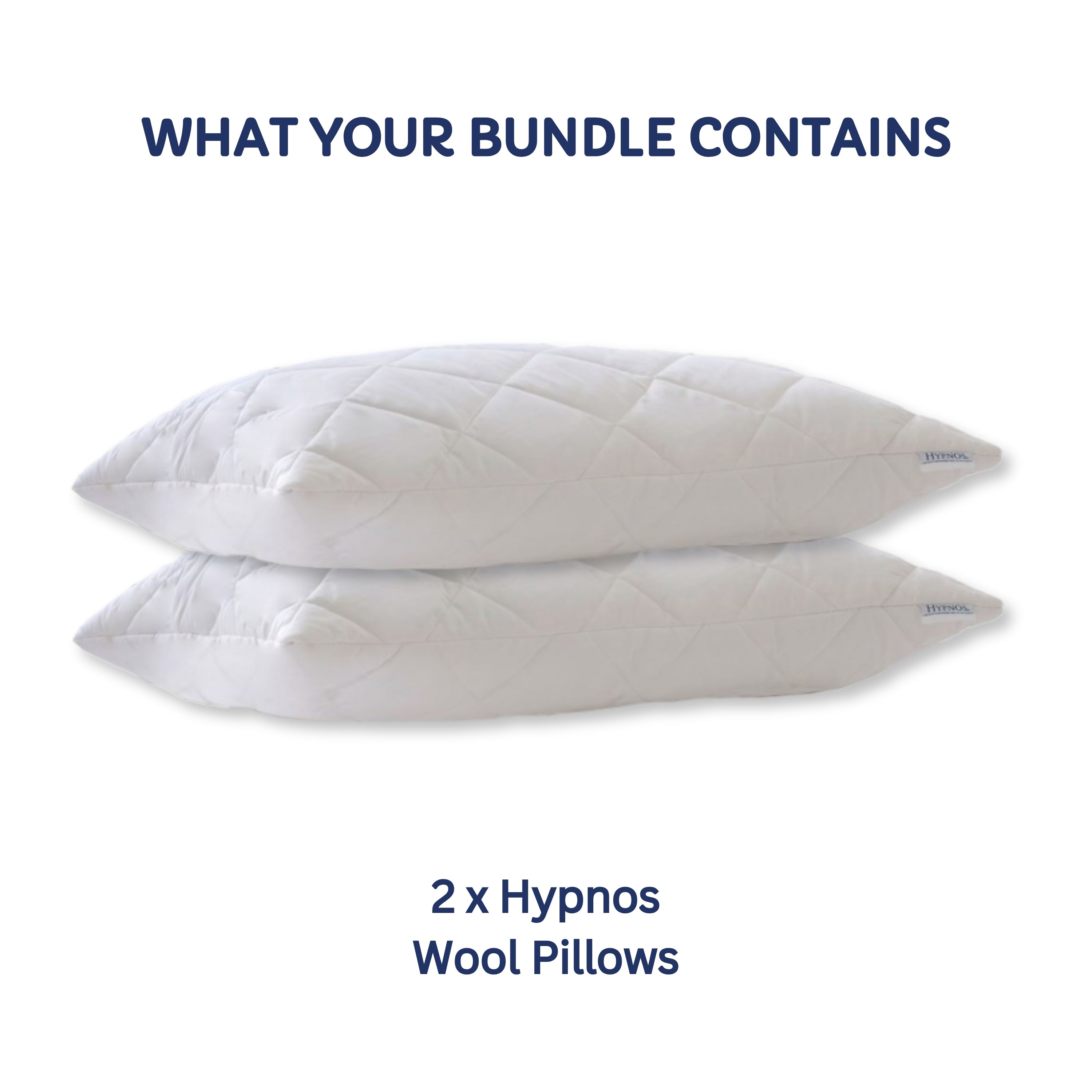 Hypnos Wool Bundle with Mattress Topper, Pillows and Pillow Protectors