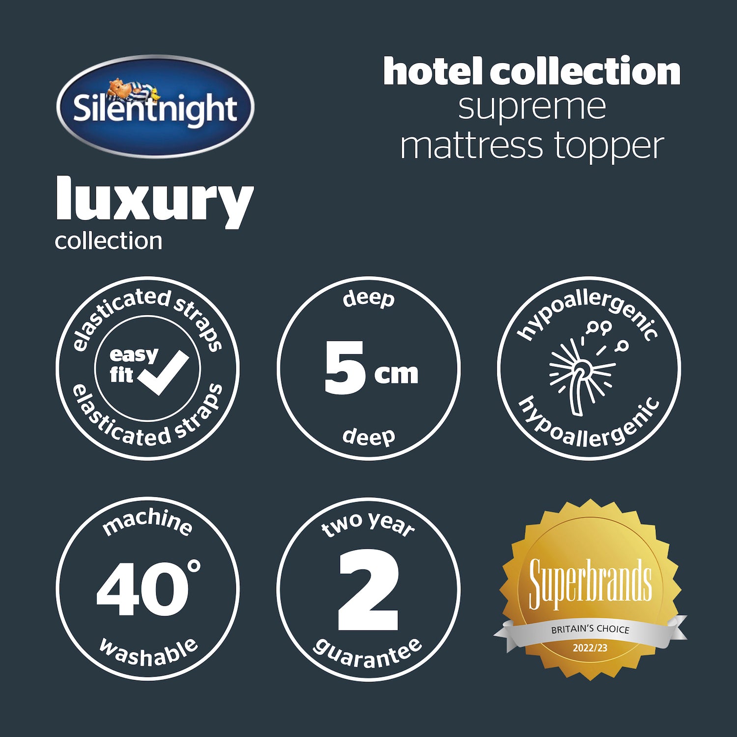 Silentnight Luxury Hotel Collection Supreme Mattress Topper