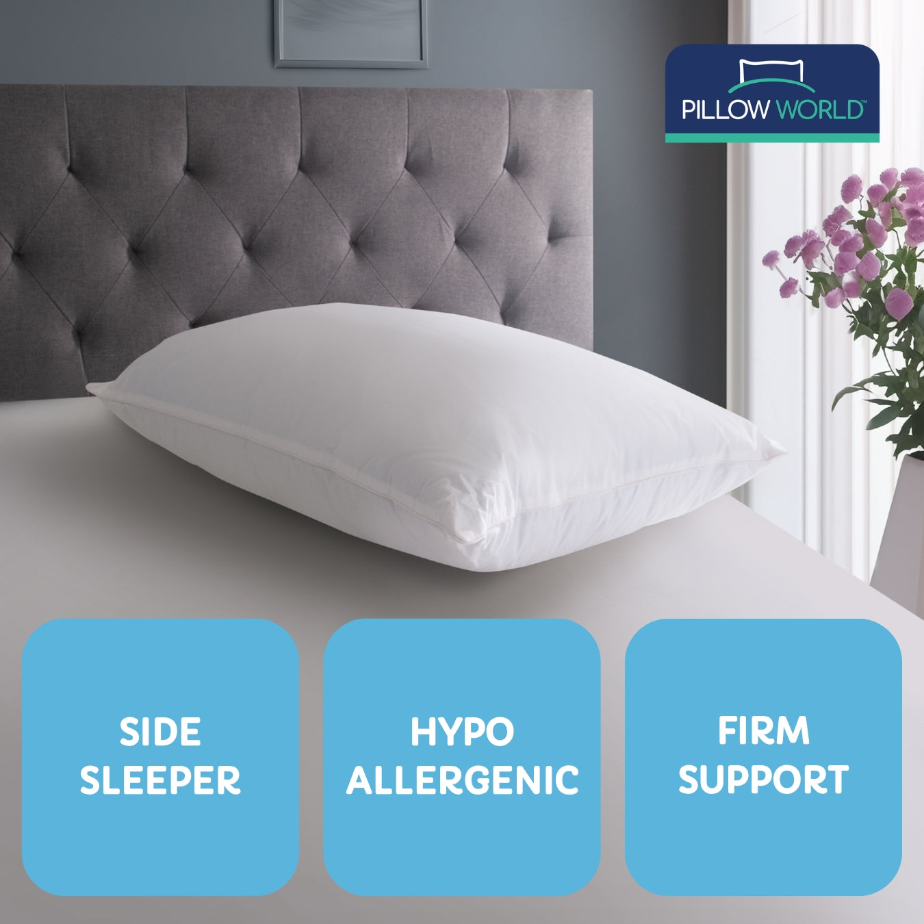 Pillow World Firm Support Side Sleeper Pillow