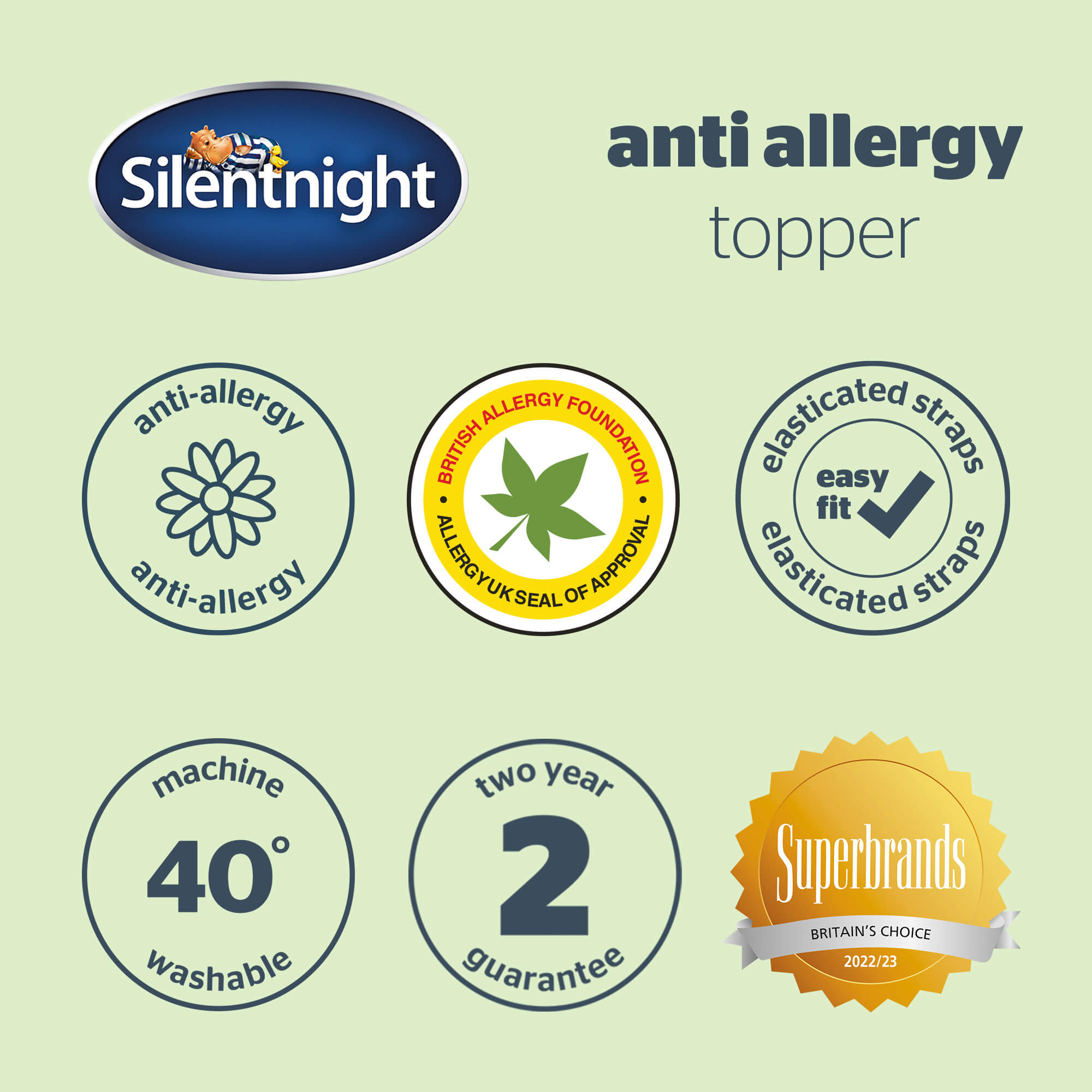 Silentnight Anti-Allergy Mattress Topper