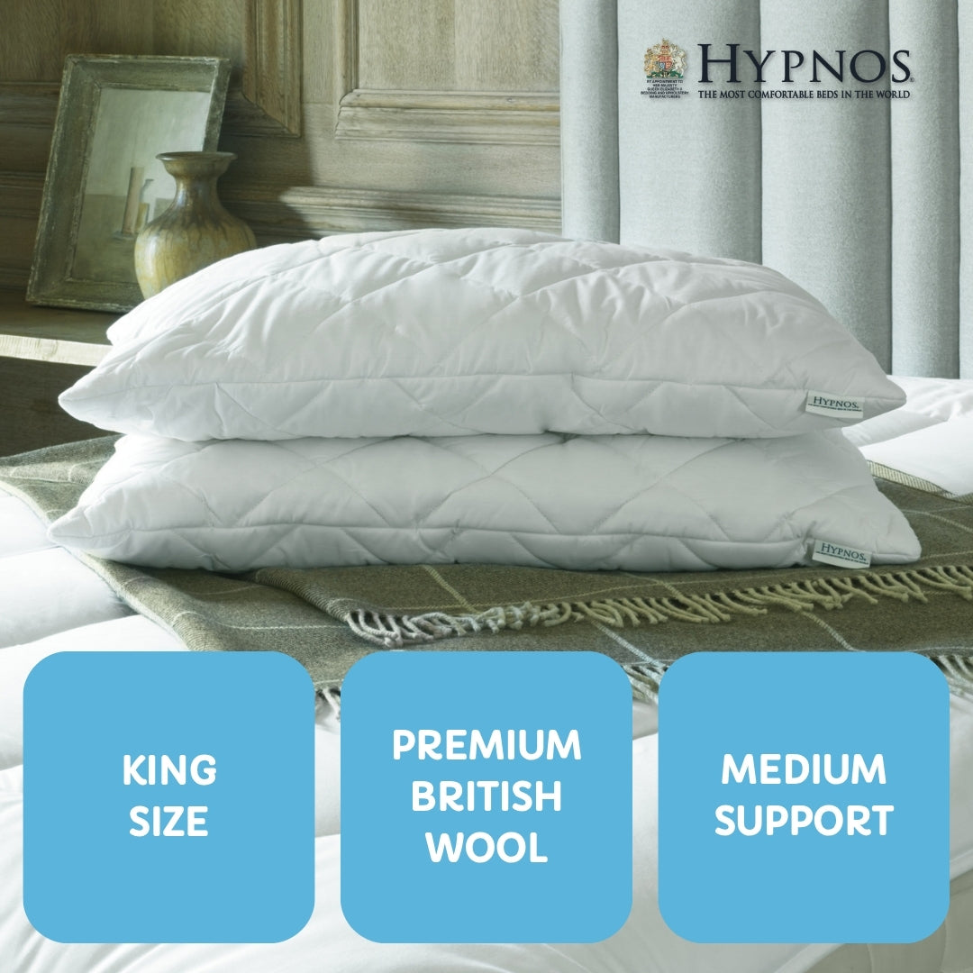 Hypnos King Size Wool Pillow