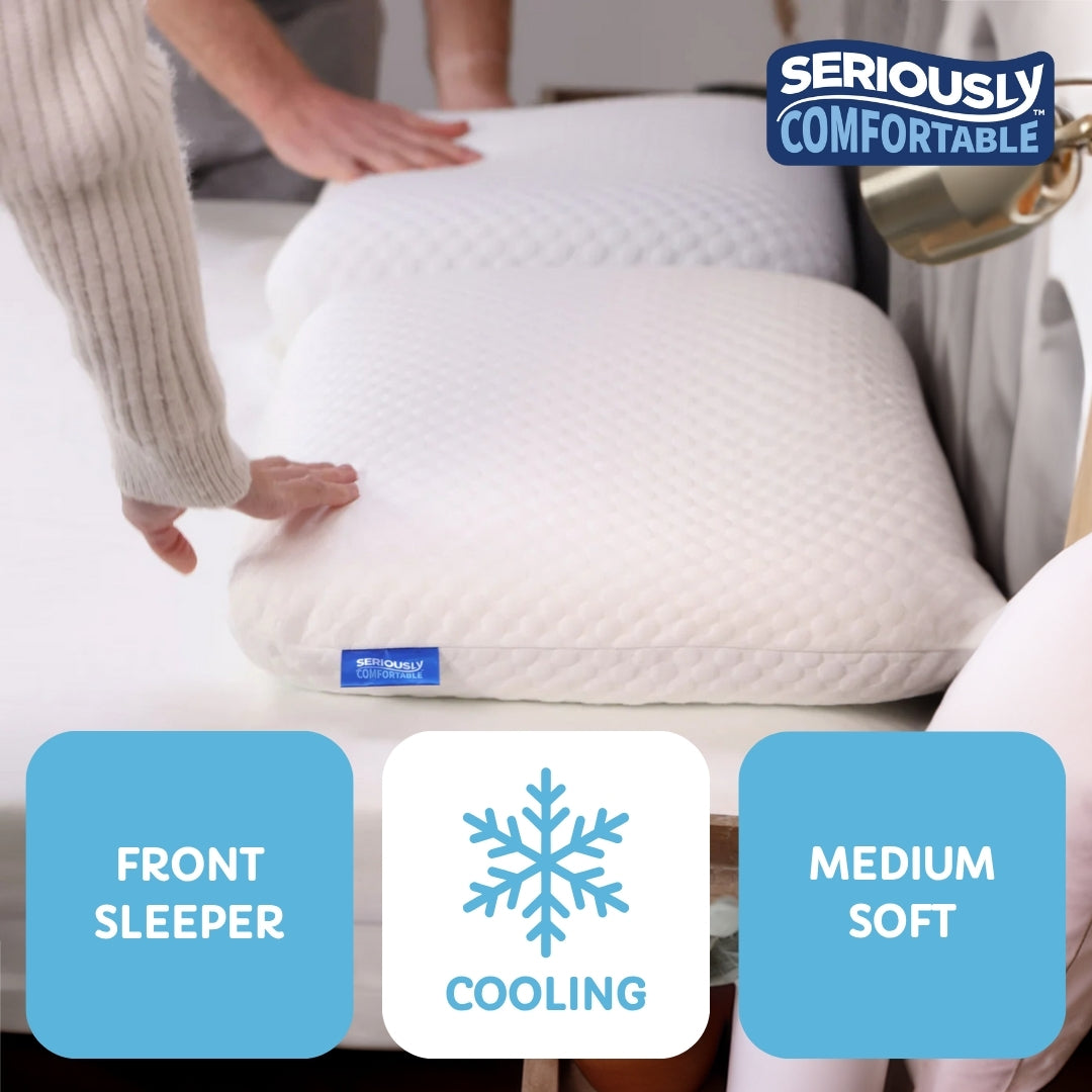 Seriously Comfortable	Cool Memory Comfort Lower Profile Pillow